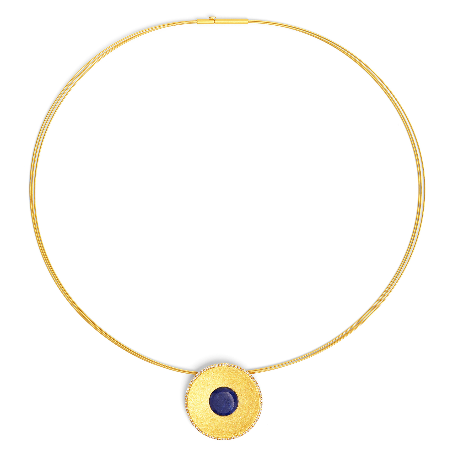 Celanni Collier mit Lapislazuli-Scheibe